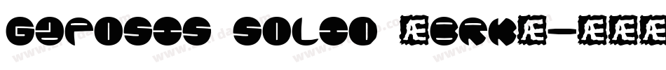 Gaposis Solid (BRK)字体转换